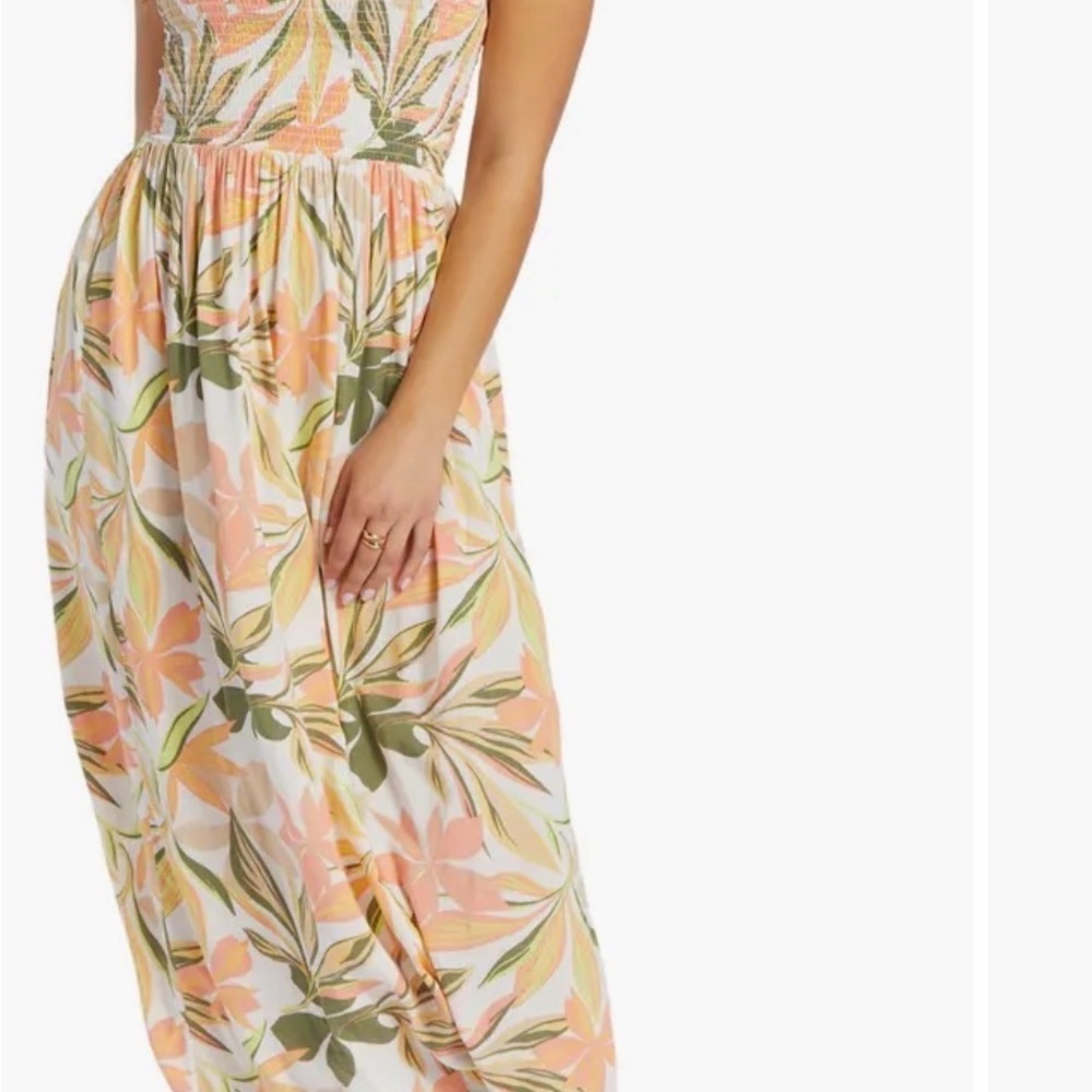 Bungalow Floral Smocked Maxi Dress - Picture 5 of 6